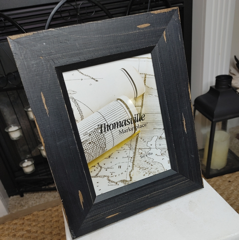 Rustic Thomasville Marketplace Black Photo Picture Frame for 5" x 7" Photos